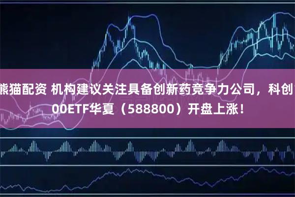 熊猫配资 机构建议关注具备创新药竞争力公司，科创100ETF华夏（588800）开盘上涨！